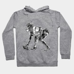 American Football Player Girl Hoodie